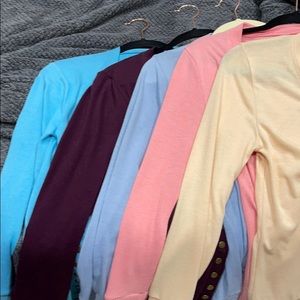 Snap front cardigans